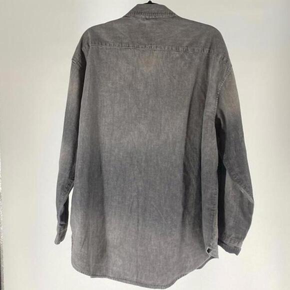 Vintage Denim Button-Up Shirt - Gray Wash - Picture 2 of 2